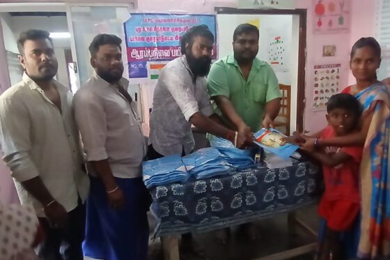 மாற்றுத்திறனாளி மாணவர்களுக்கு சீருடை வழங்கல் – தேசிய செயலாளர் பாஸ்கர் யாதவ் பங்கேற்பு